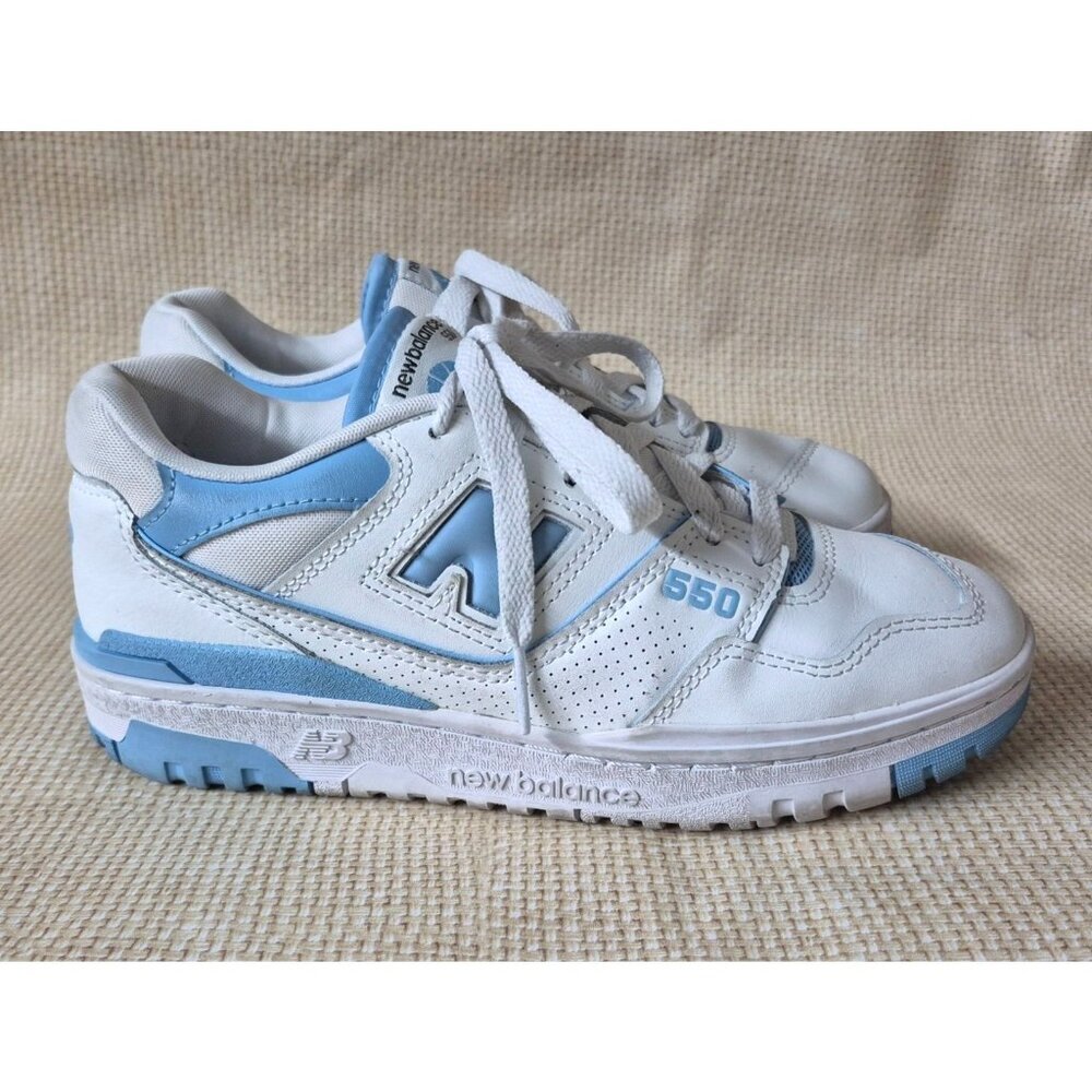 NEW New Balance 550 White University Blue Men's 6 Tennis Shoes Sneakers CLEAN - Picture 7 of 12